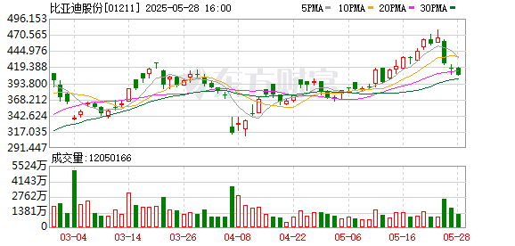 九龙证券 比亚迪股份午后跌幅扩大至3%